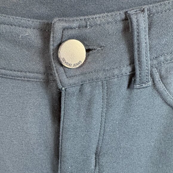 Seven7 Premium Navy Jeggings Size 4 Women’s Pull-On Skinny Pants Stretch Rayon - Picture 5 of 9